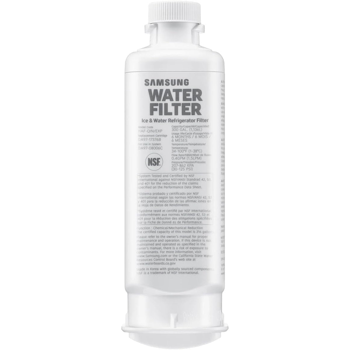 Samsung HAF-QIN/EXP (DA97-17376B) Refrigerator Water Filter - Single Pack